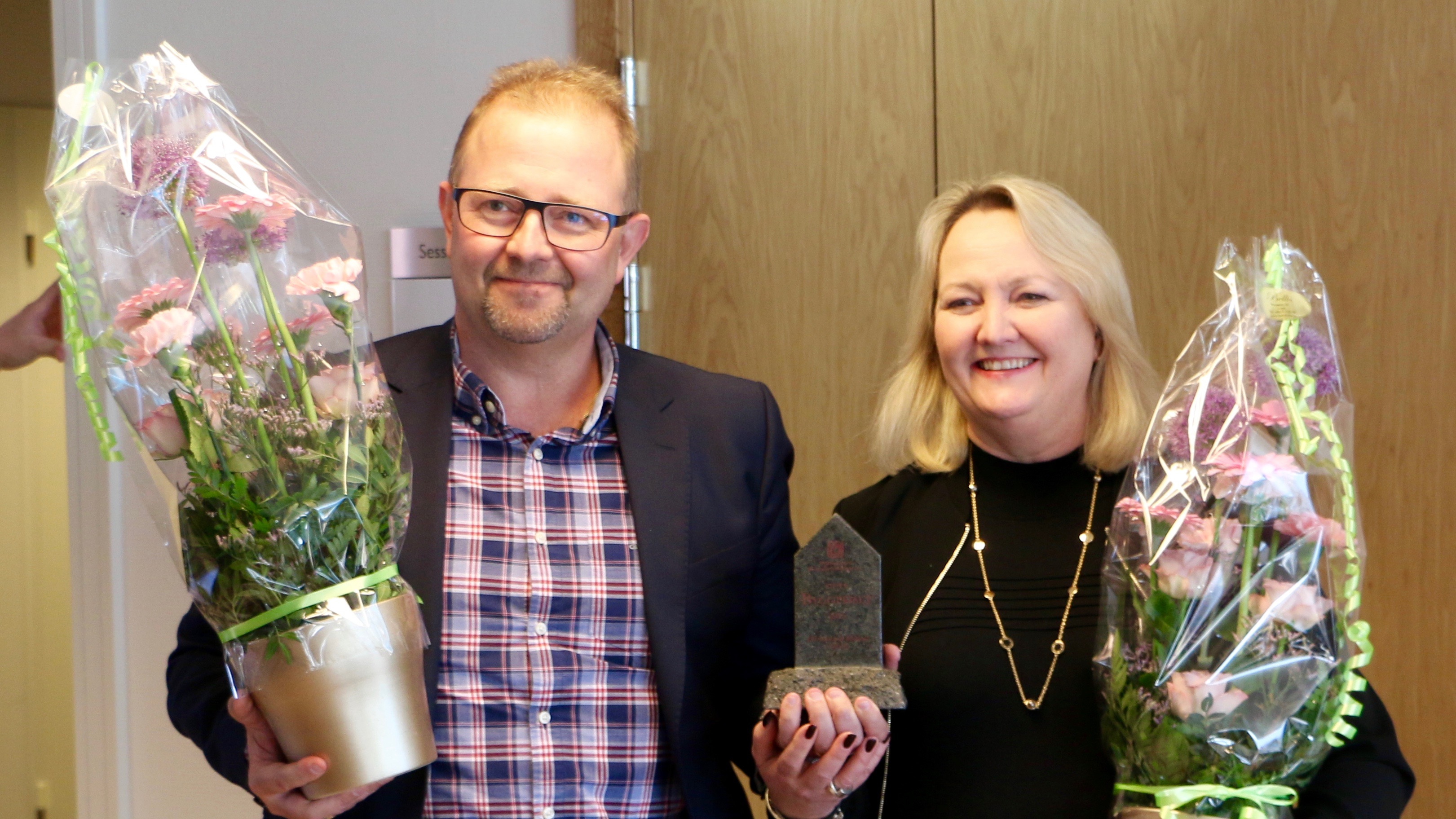 Christina och Roland Skoog fick Stora byggpriset