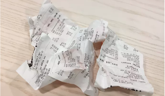 papperskvitton