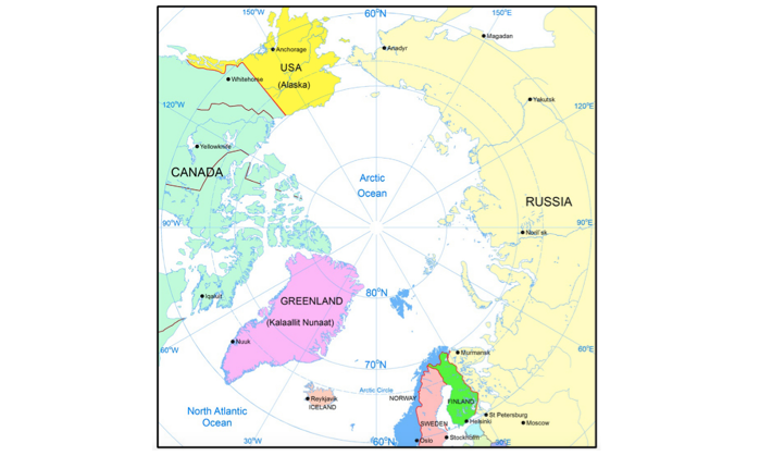 Karta mineraltillgångar norr om 60