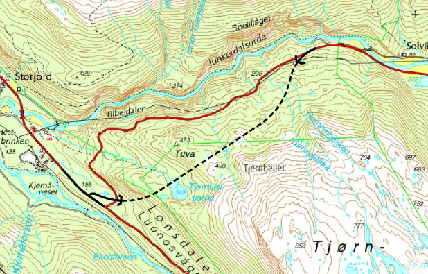 Tunnel genom Tjernfjellet
