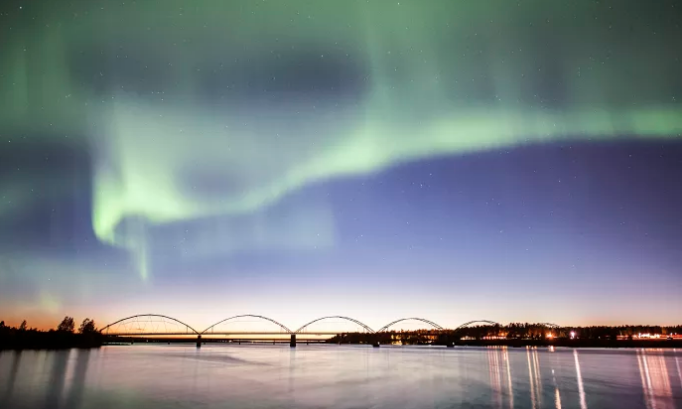 Norrsken över Luleå