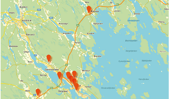 Laddstationer i Luleå