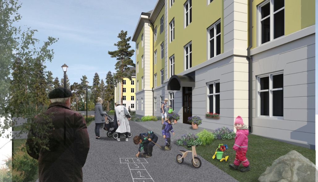 Wiksténs bygger vid Åbergsleden