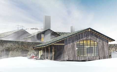 Skiss över nya Niekhu Mountain Villa.