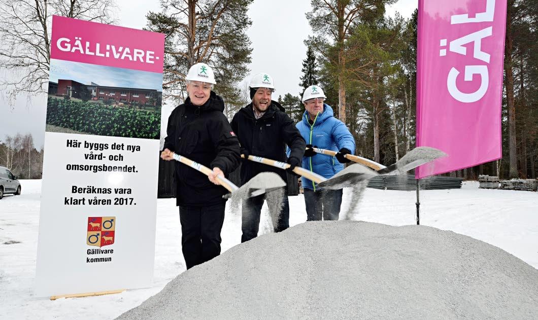 Första spadtaget för nya Gällivare