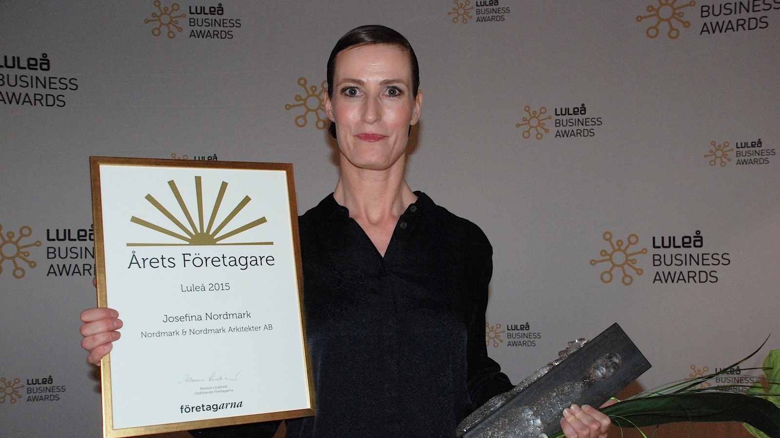 Josefina Nordmark blev Årets företagare i Luleå
