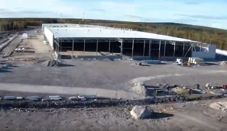 Lindbäcks husfabrik byggs