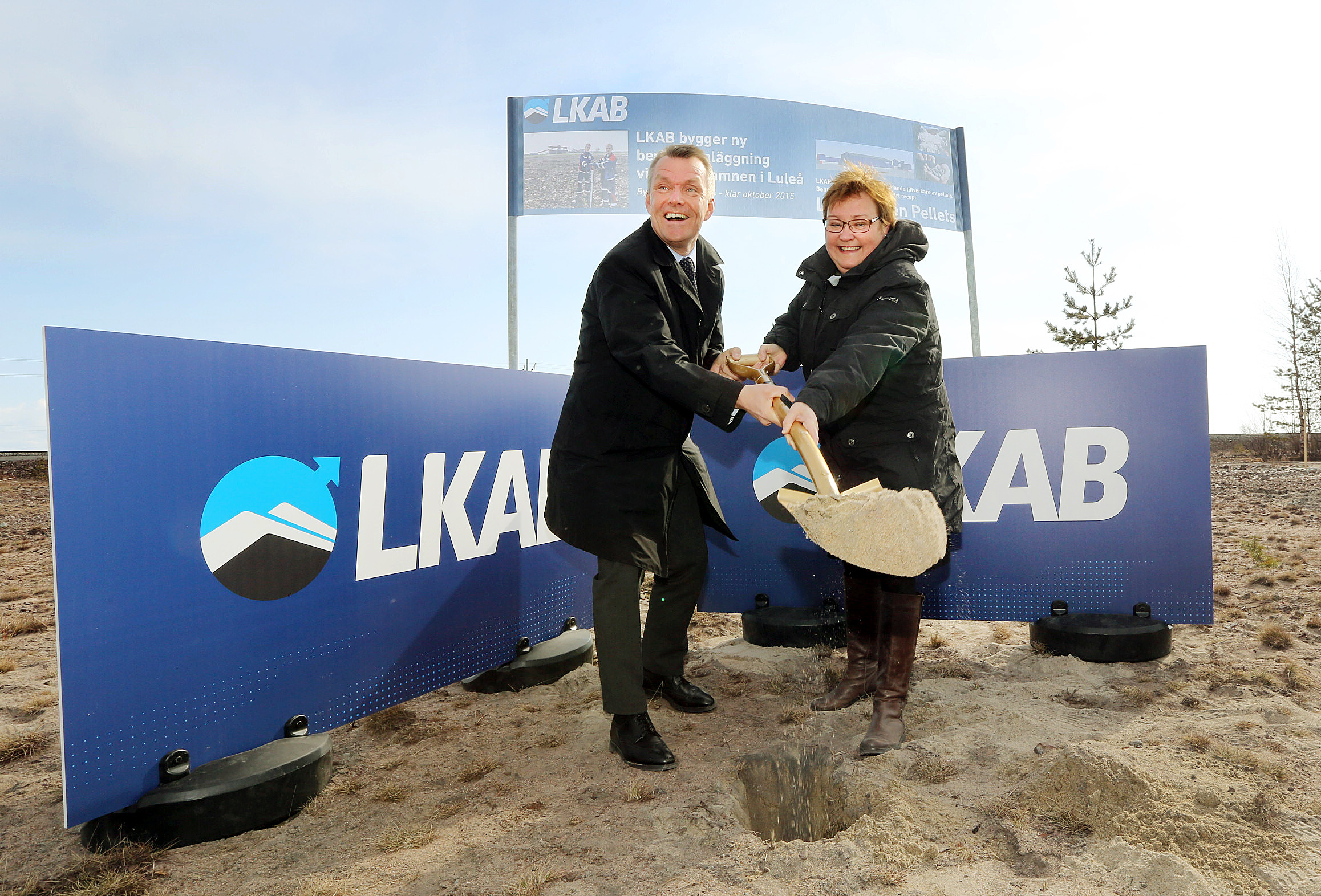 Första spadtaget för nya LKAB-hamnen