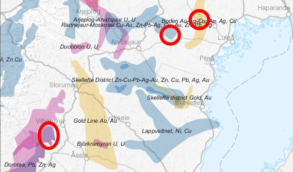 Orezones fyndigheter