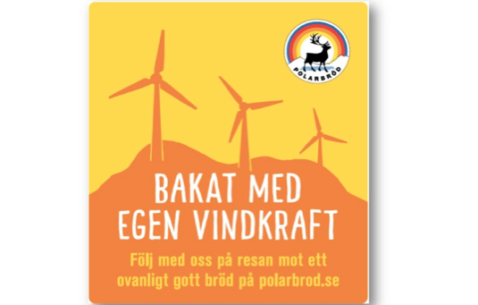 Polarbröd vindkraftsmärkning