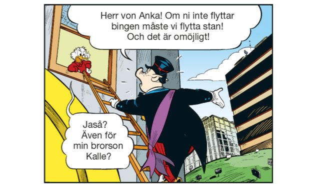 Kalle Anka inspireras av Kirunaflytten