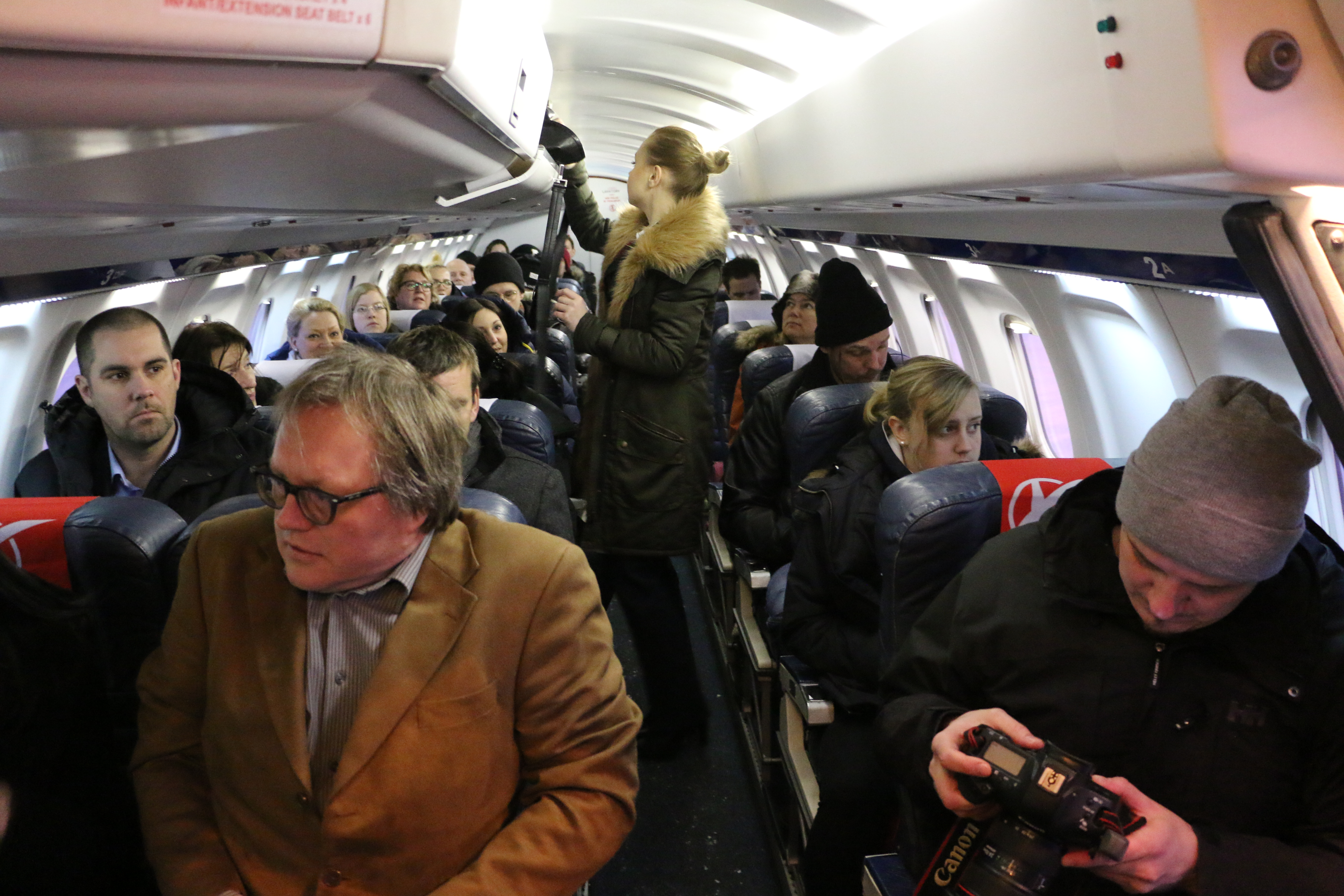 Fullsatt premiärflyg