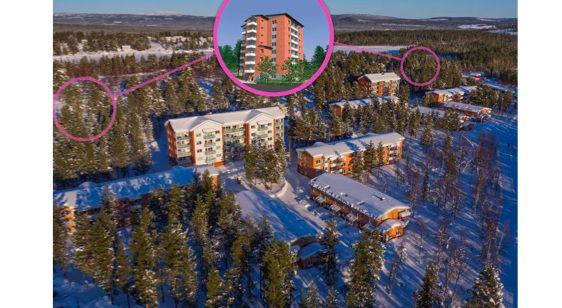 Top bostäder bygger flerbostadshus i Gällivare
