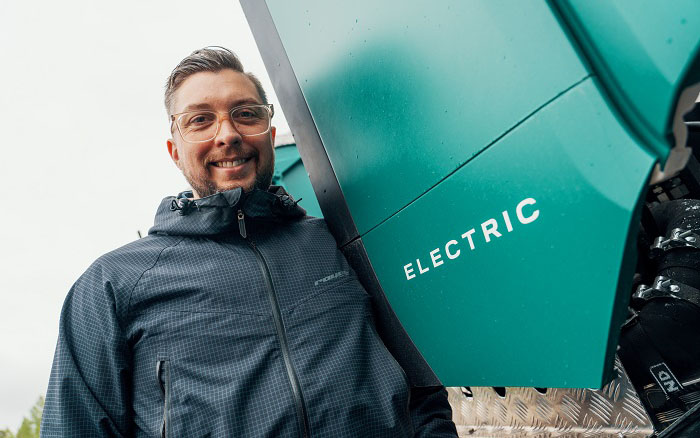 Daniel Olsen Boliden Scania Electric Truck